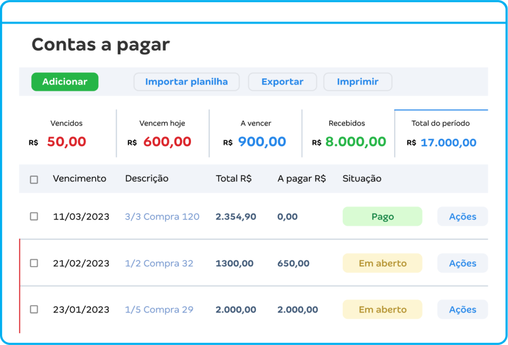 Ganhe tempo no controle de gastos de sua empresa, evite multas e atrasos no pagamento de fornecedores